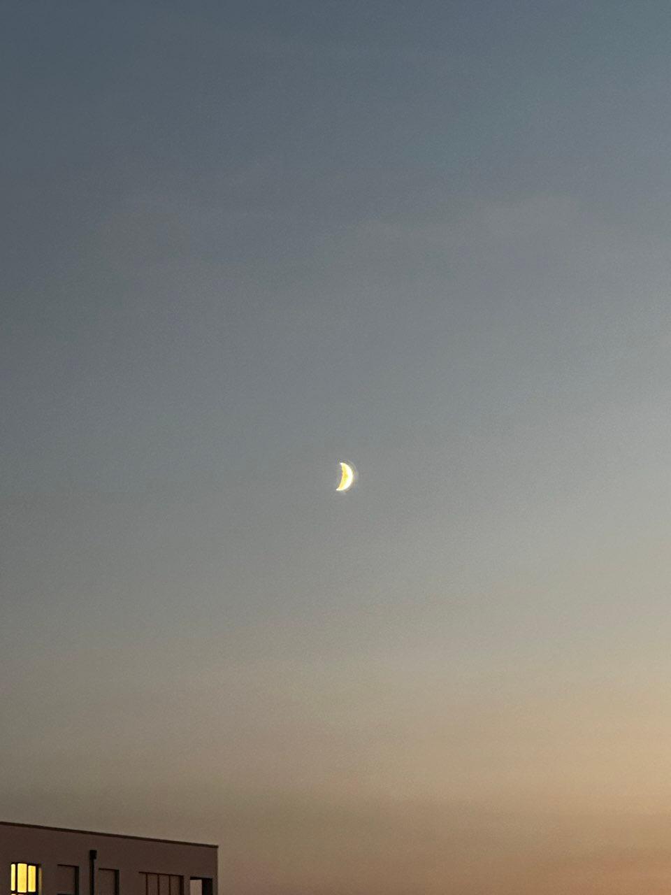 The Moon over Köln, Deutschland — first quarter, Lunar Day 7