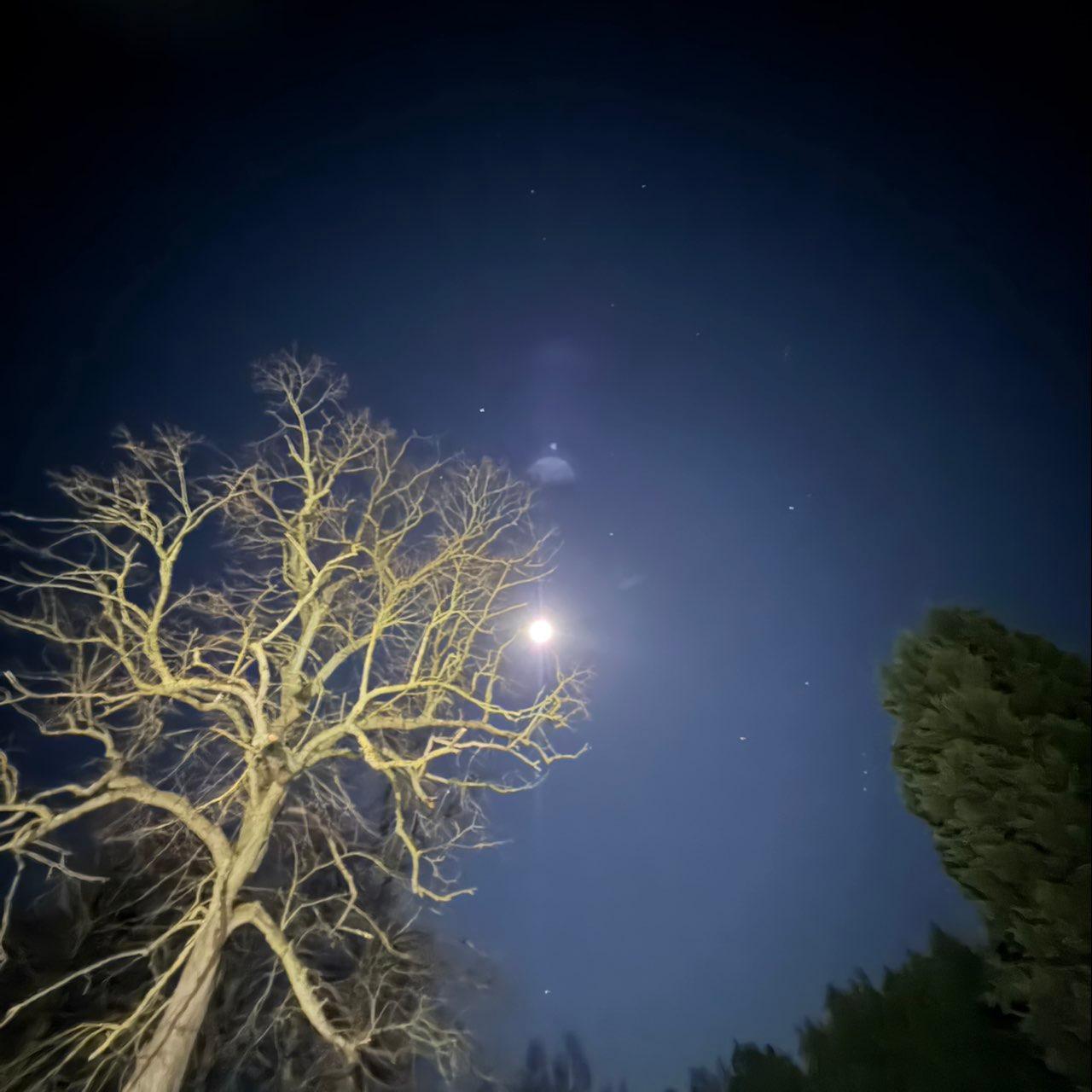The Moon over Leeds, United Kingdom — full moon, Lunar Day 15