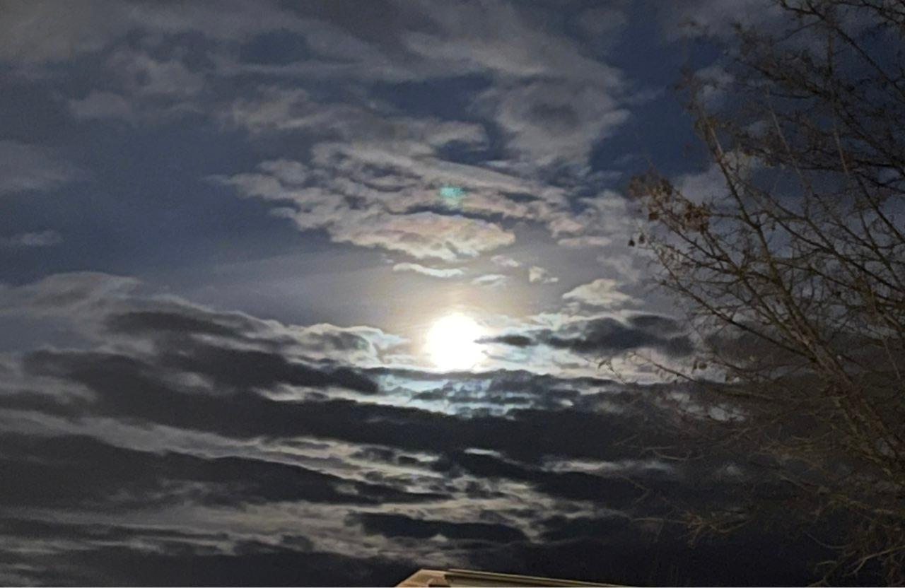 The Moon over Tamm, Germany — full moon, Lunar Day 16