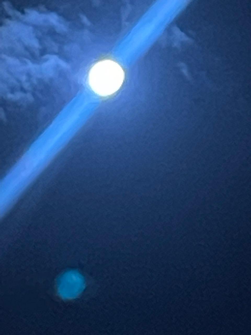 The Moon over Frankfurt, Germany — waning gibbous, Lunar Day 18