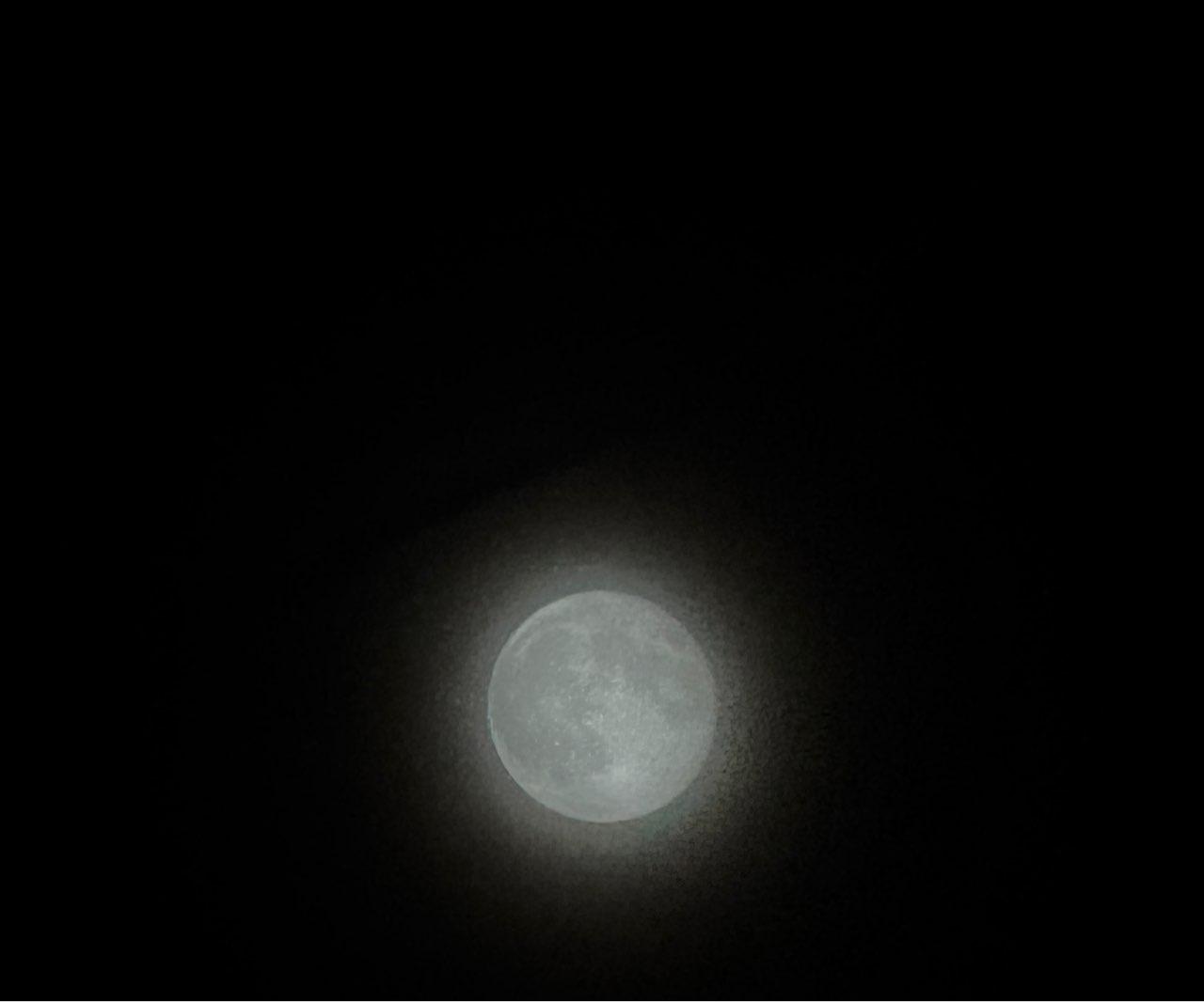 The Moon over Terrebonne, Canada — full moon, Lunar Day 17