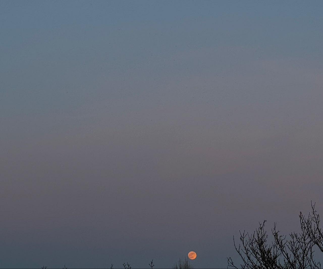 The Moon over Wrocław, Polska — full moon, Lunar Day 15
