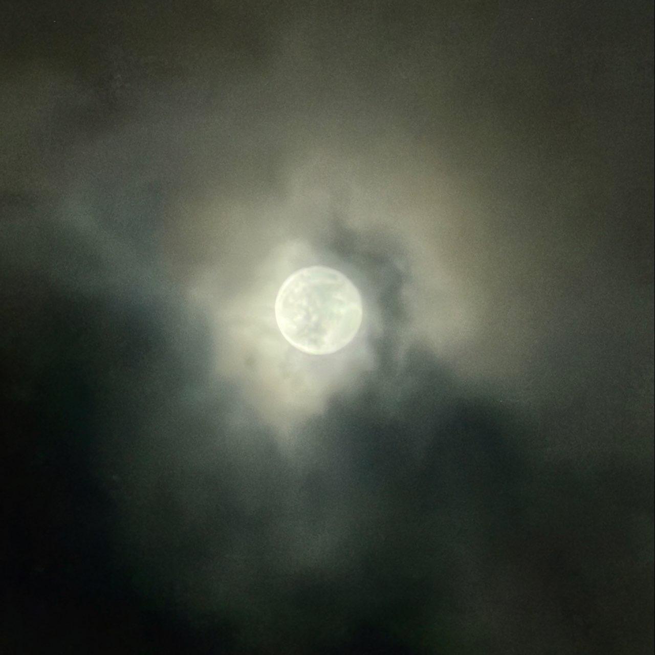 The Moon over St Albans, United Kingdom — full moon, Lunar Day 16