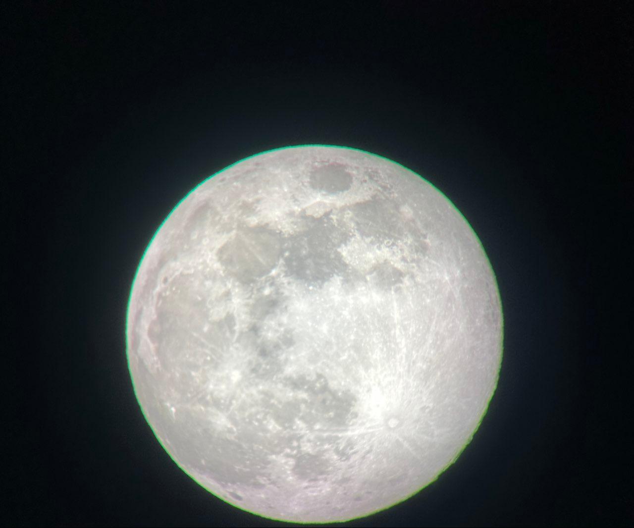 The Moon over Schaffhausen, Schweiz — full moon, Lunar Day 15