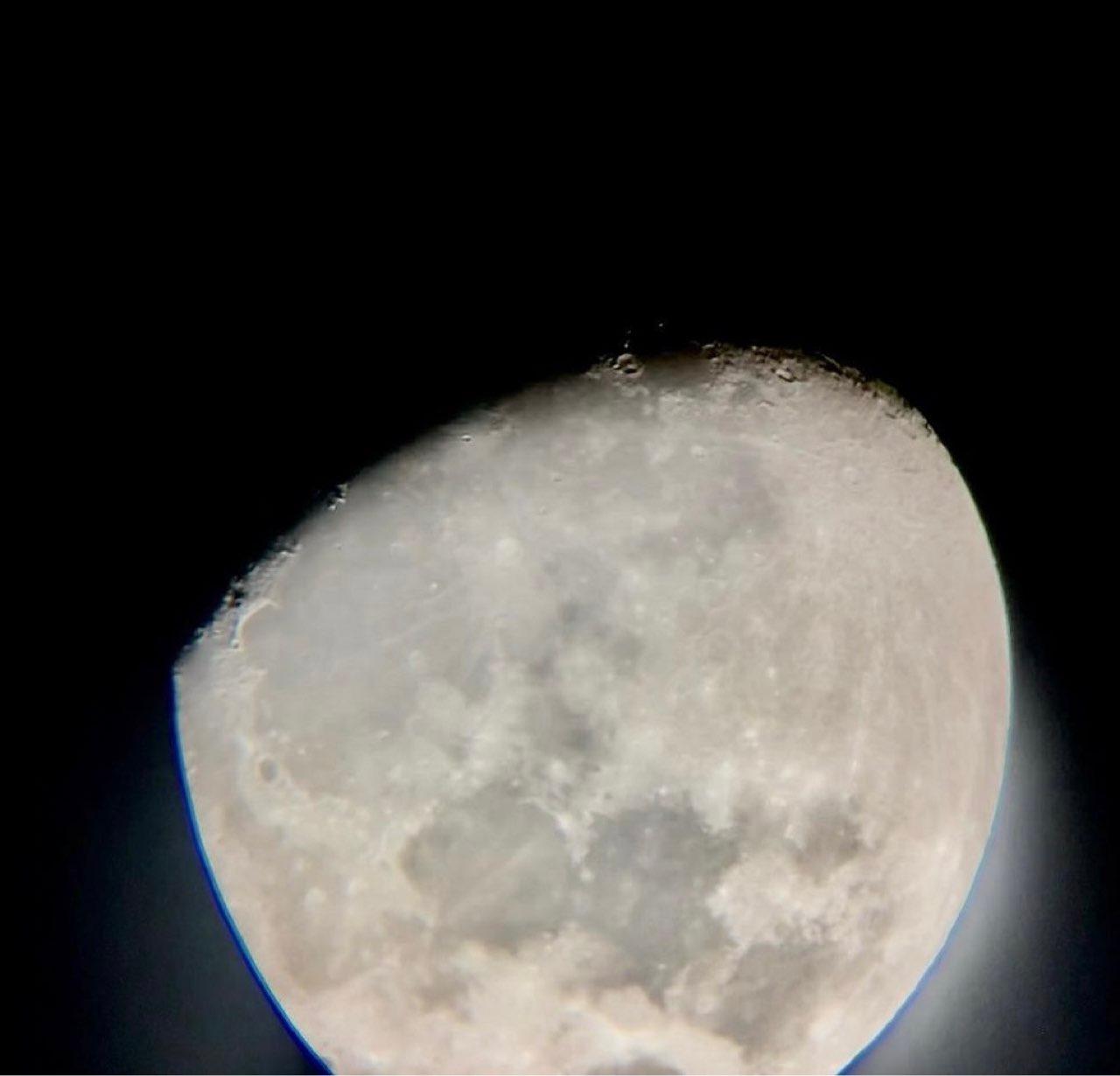 The Moon over Pisa, Italy — waxing gibbous, Lunar Day 13