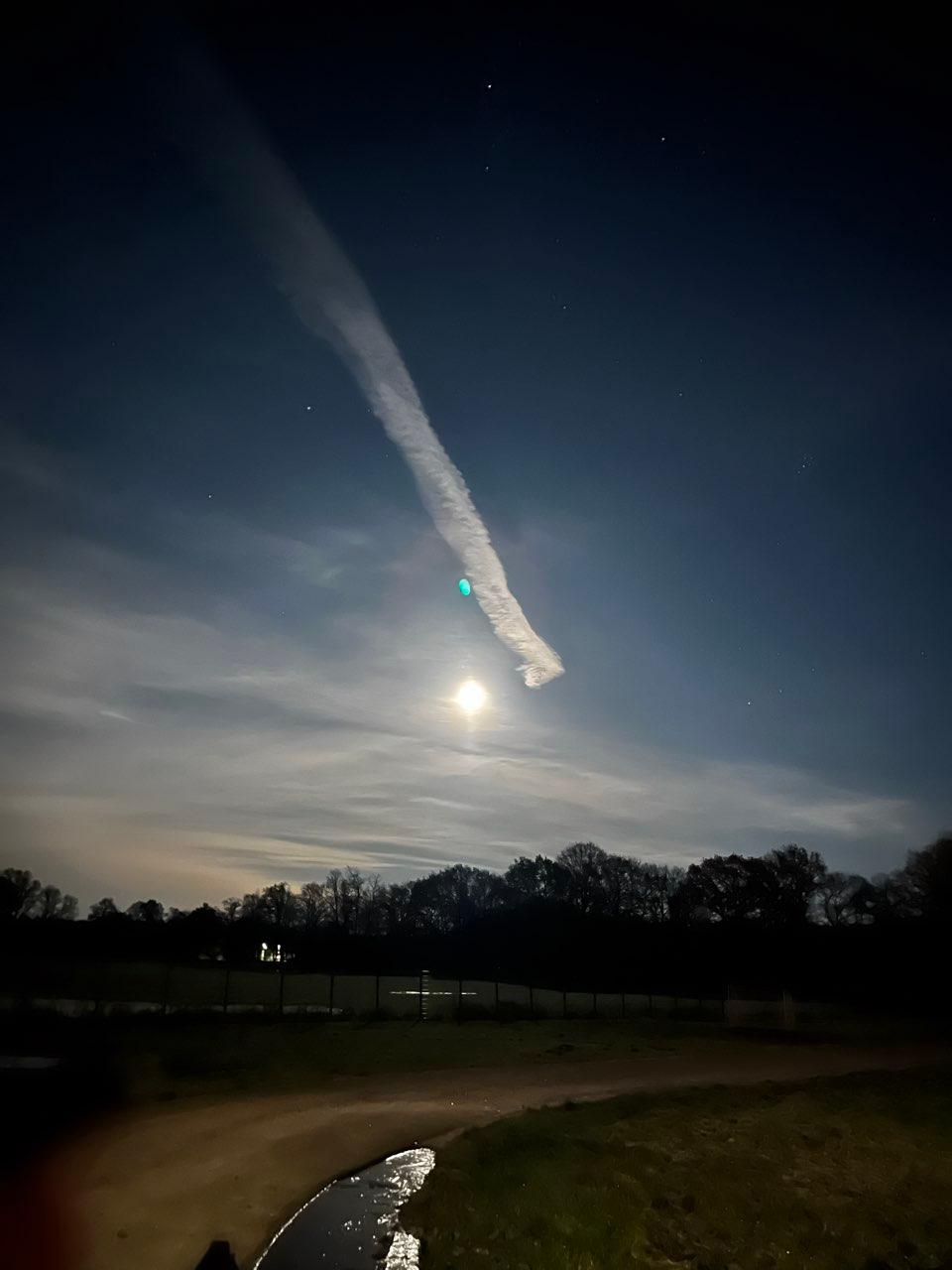The Moon over Quakenbrück, Deutschland — full moon, Lunar Day 16