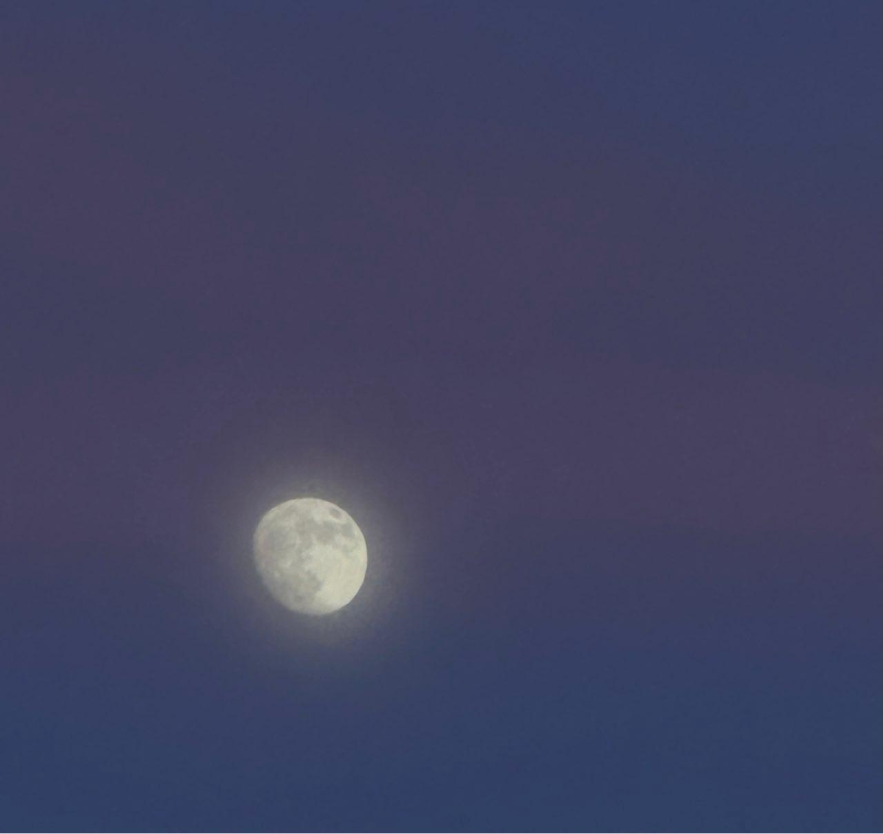 The Moon over Frankfurt, Germany — waxing gibbous, Lunar Day 14