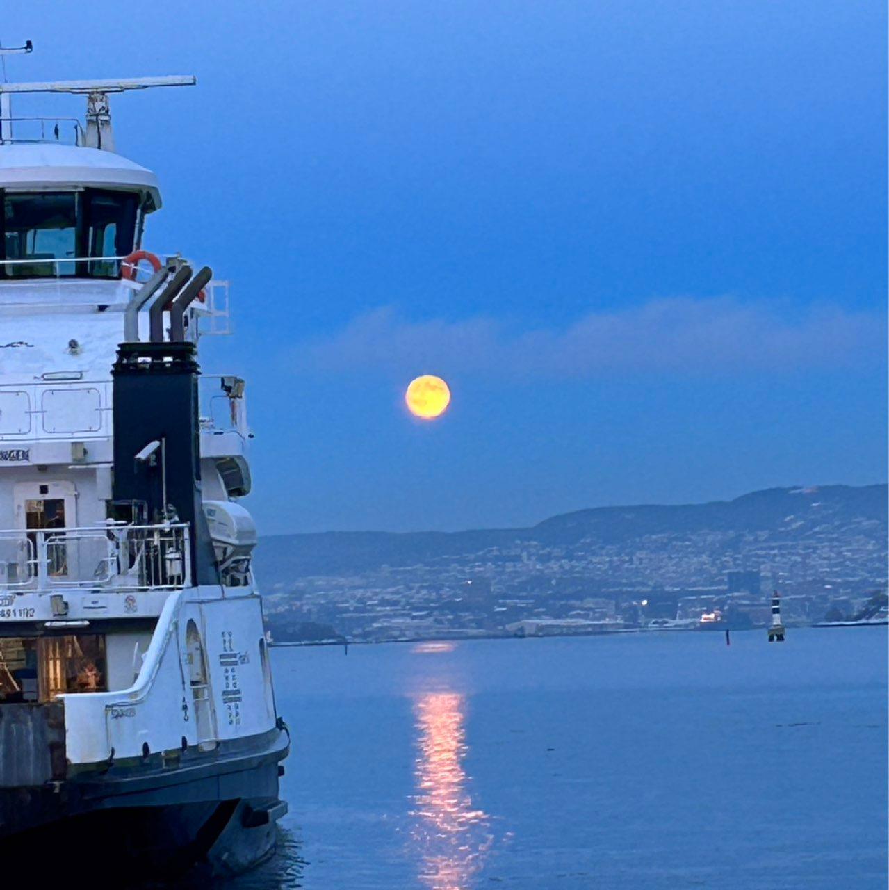 The Moon over Bjørnemyr, Norway — full moon, Lunar Day 16