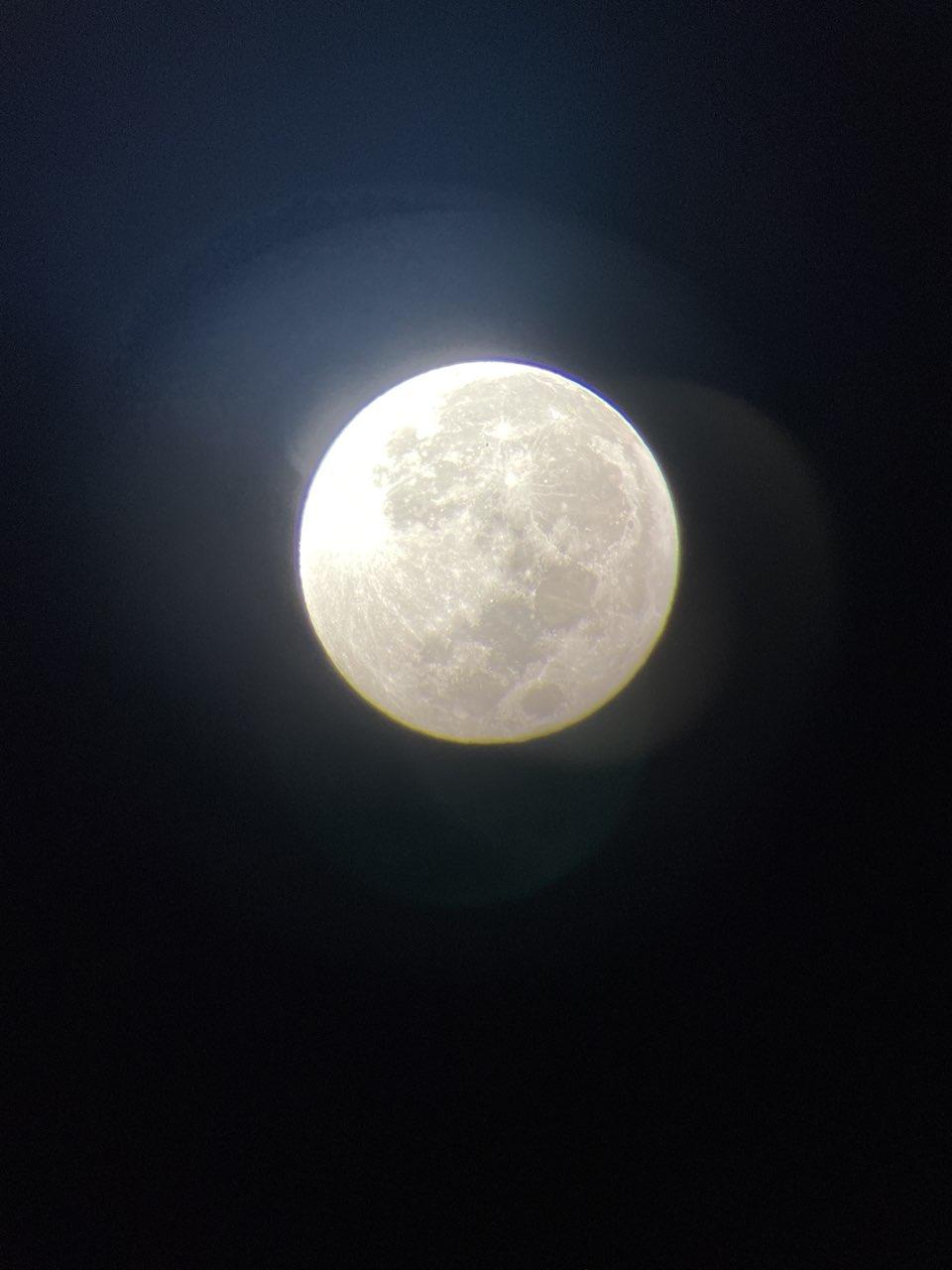 The Moon over Hennef (Sieg), Deutschland — full moon, Lunar Day 16