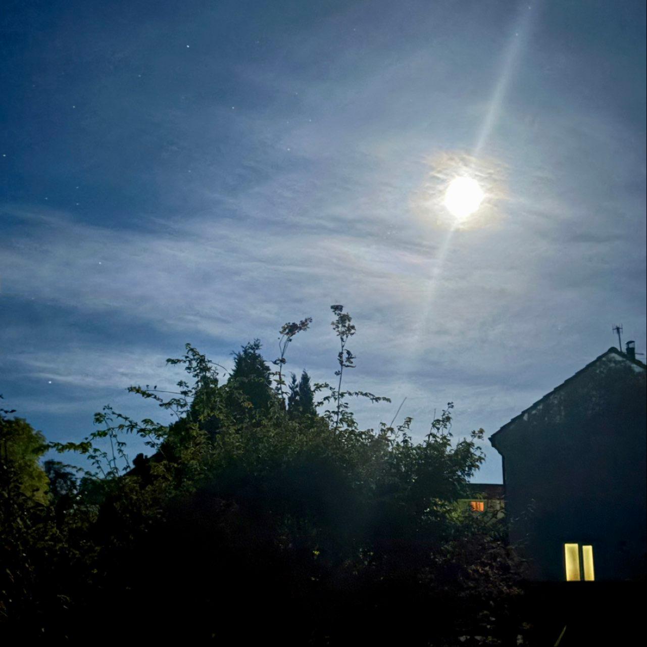 The Moon over Kendal, United Kingdom — waning gibbous, Lunar Day 20