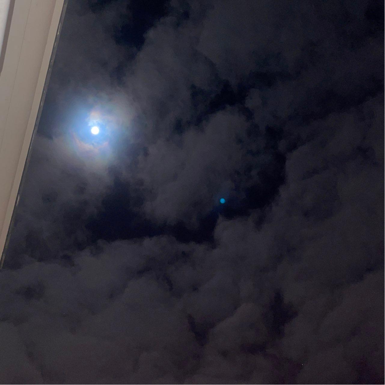 The Moon over Nantes, France — full moon, Lunar Day 14