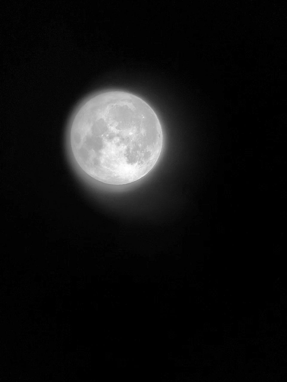 The Moon over Vence, France — full moon, Lunar Day 16
