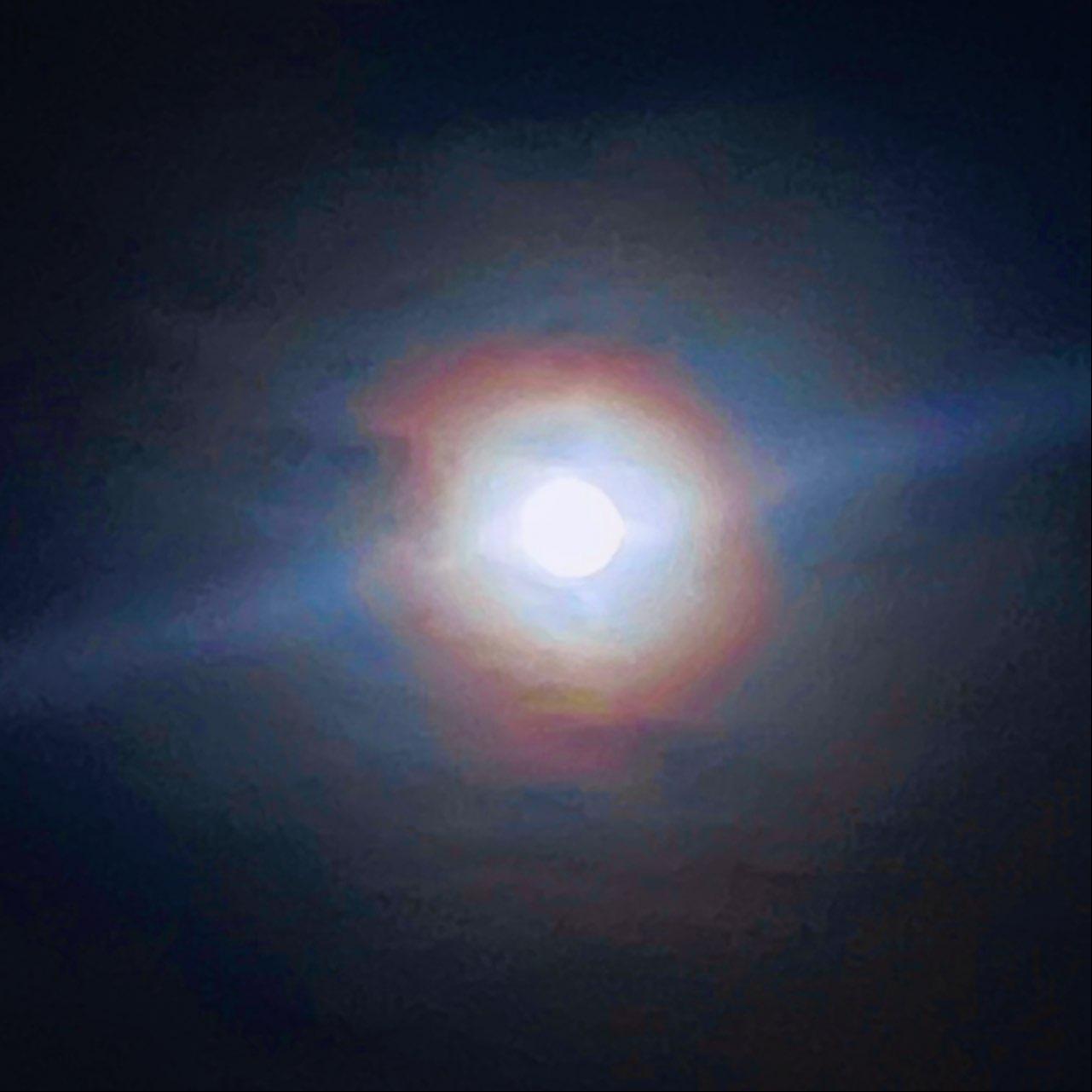 The Moon over Madrid, España — full moon, Lunar Day 16