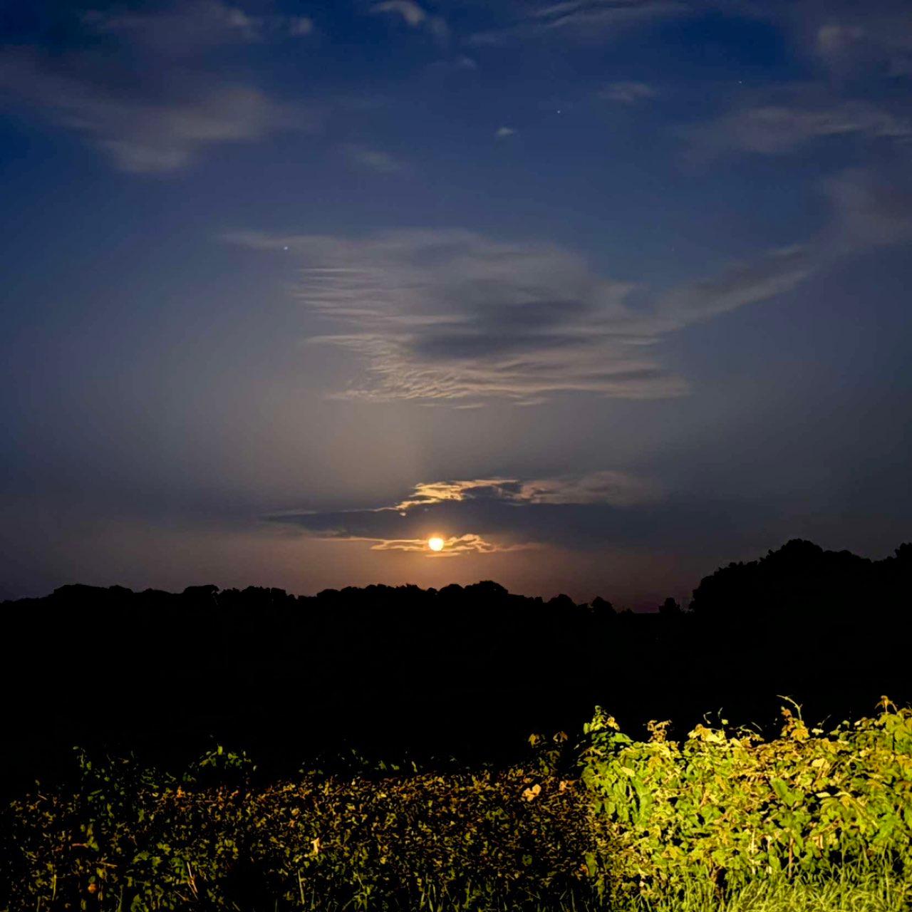 The Moon over Maghera, United Kingdom — waning gibbous, Lunar Day 20