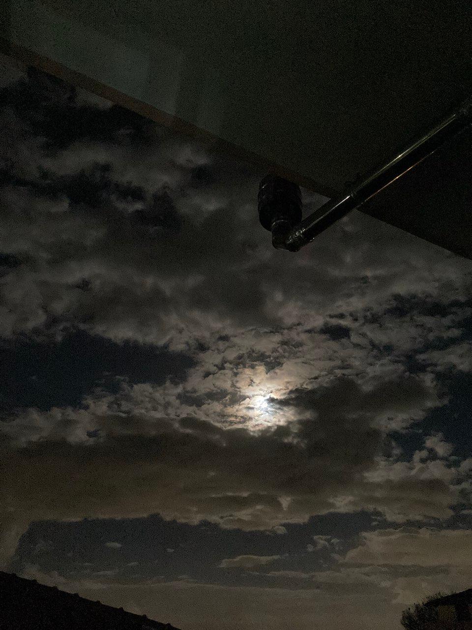 The Moon over Castel Volturno, Italia — full moon, Lunar Day 15