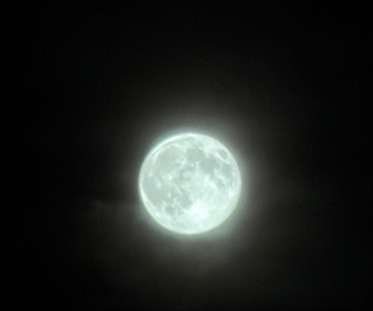 The Moon over Minsk, Belarus — full moon, Lunar Day 16