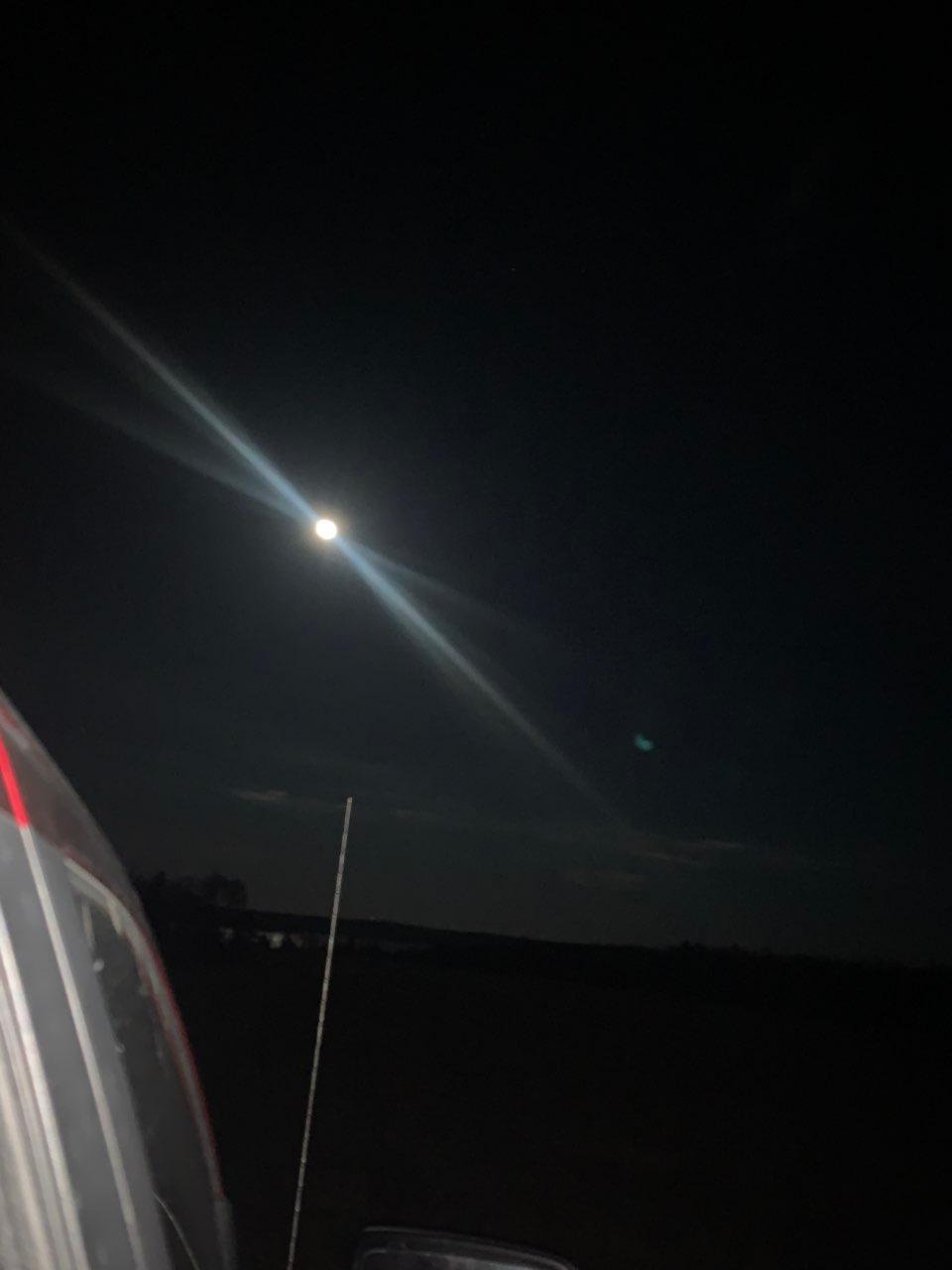 The Moon over Temiskaming Shores, Canada — full moon, Lunar Day 16