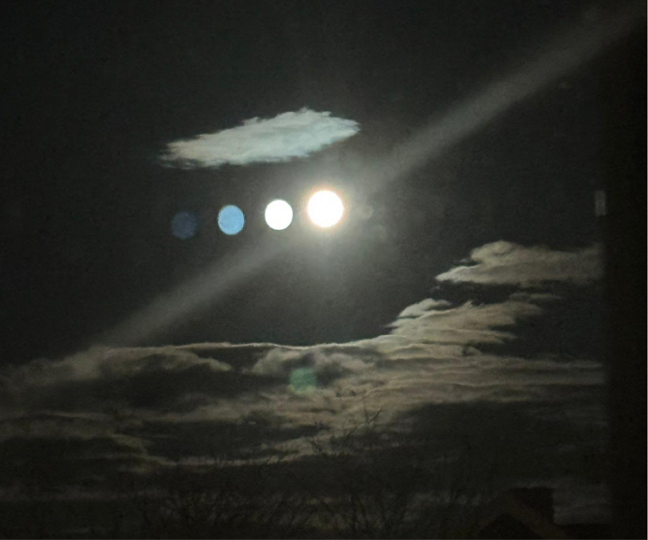 The Moon over Sandnes, Norway — full moon, Lunar Day 16