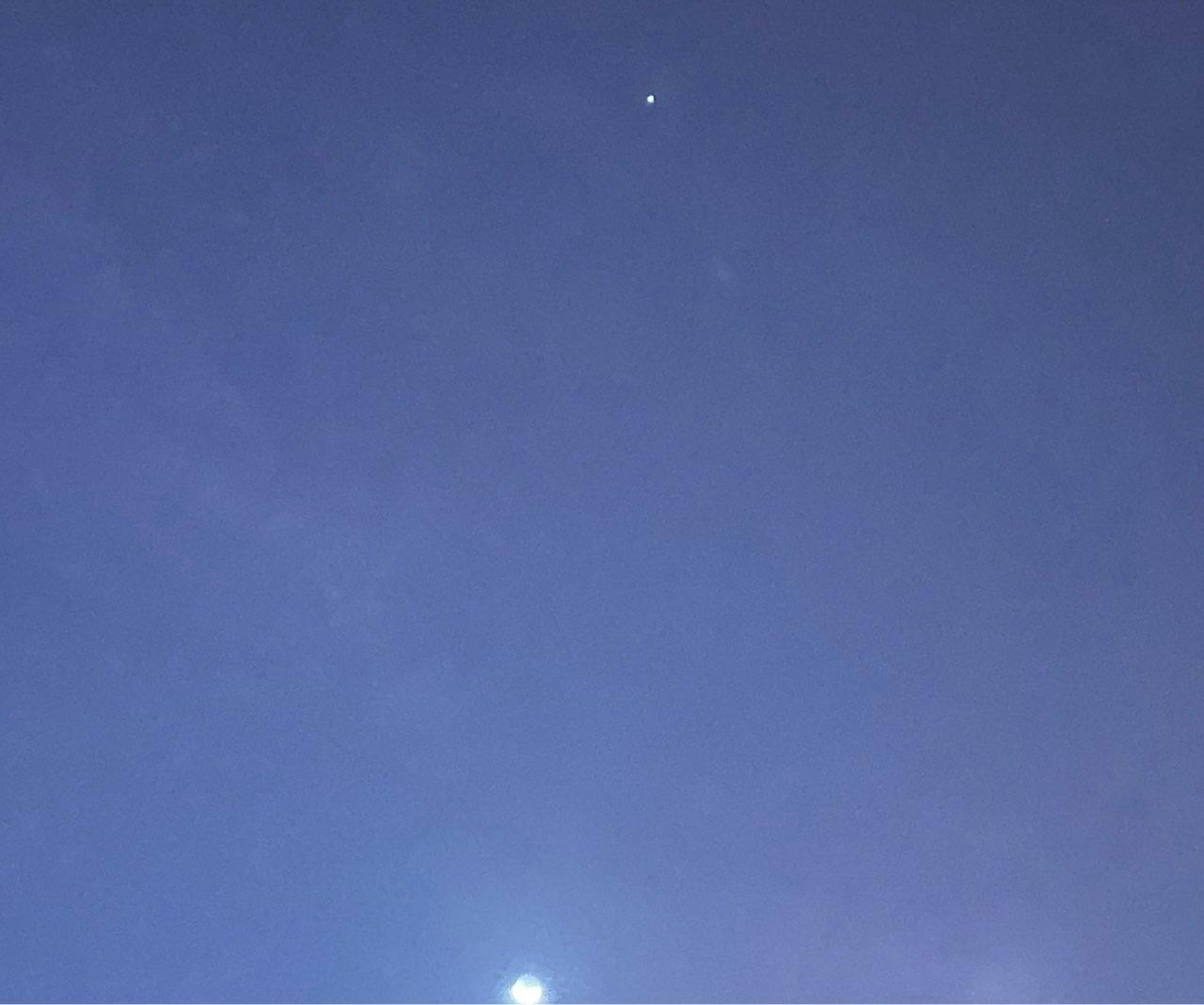 The Moon over San Cristóbal de La Laguna, España — waxing crescent, Lunar Day 5