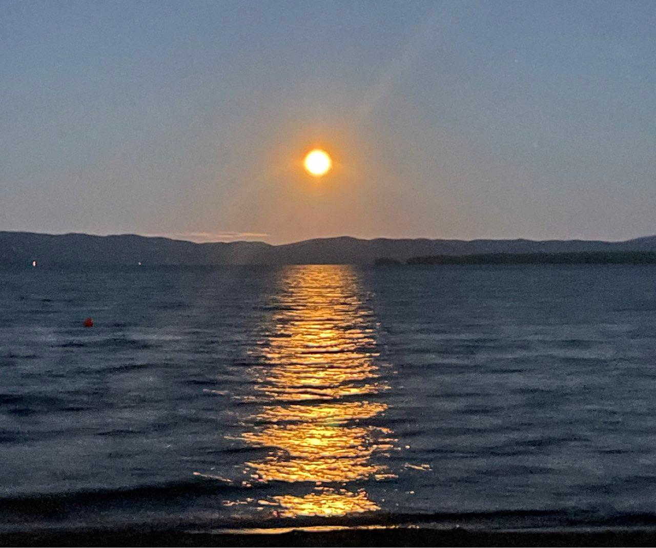 The Moon over Algoma, Unorganized, North Part, Canada — full moon, Lunar Day 16