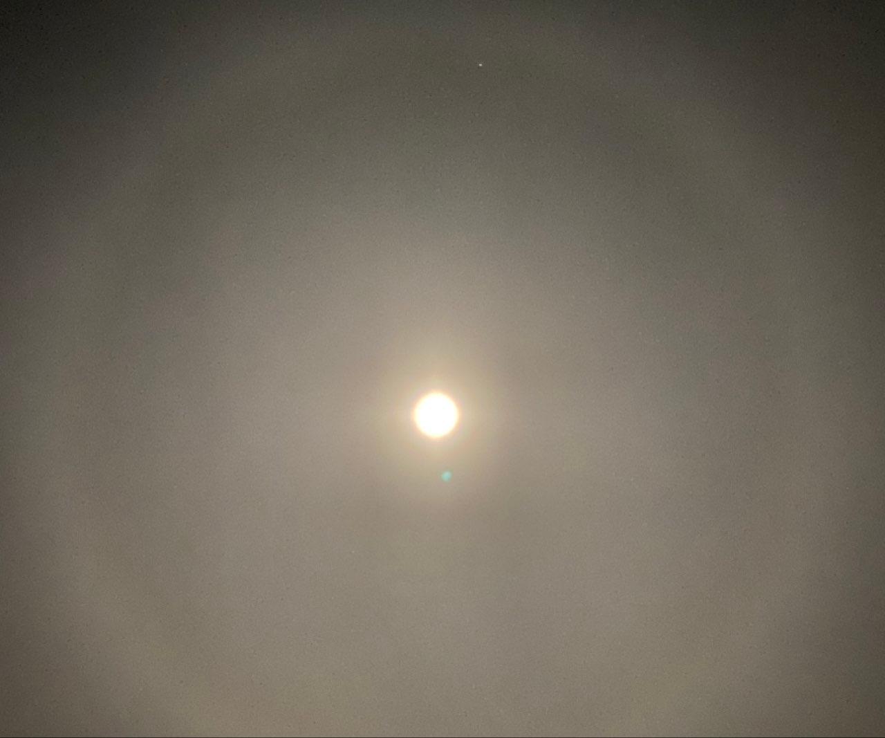 The Moon over Maple Ridge, Canada — waxing gibbous, Lunar Day 13