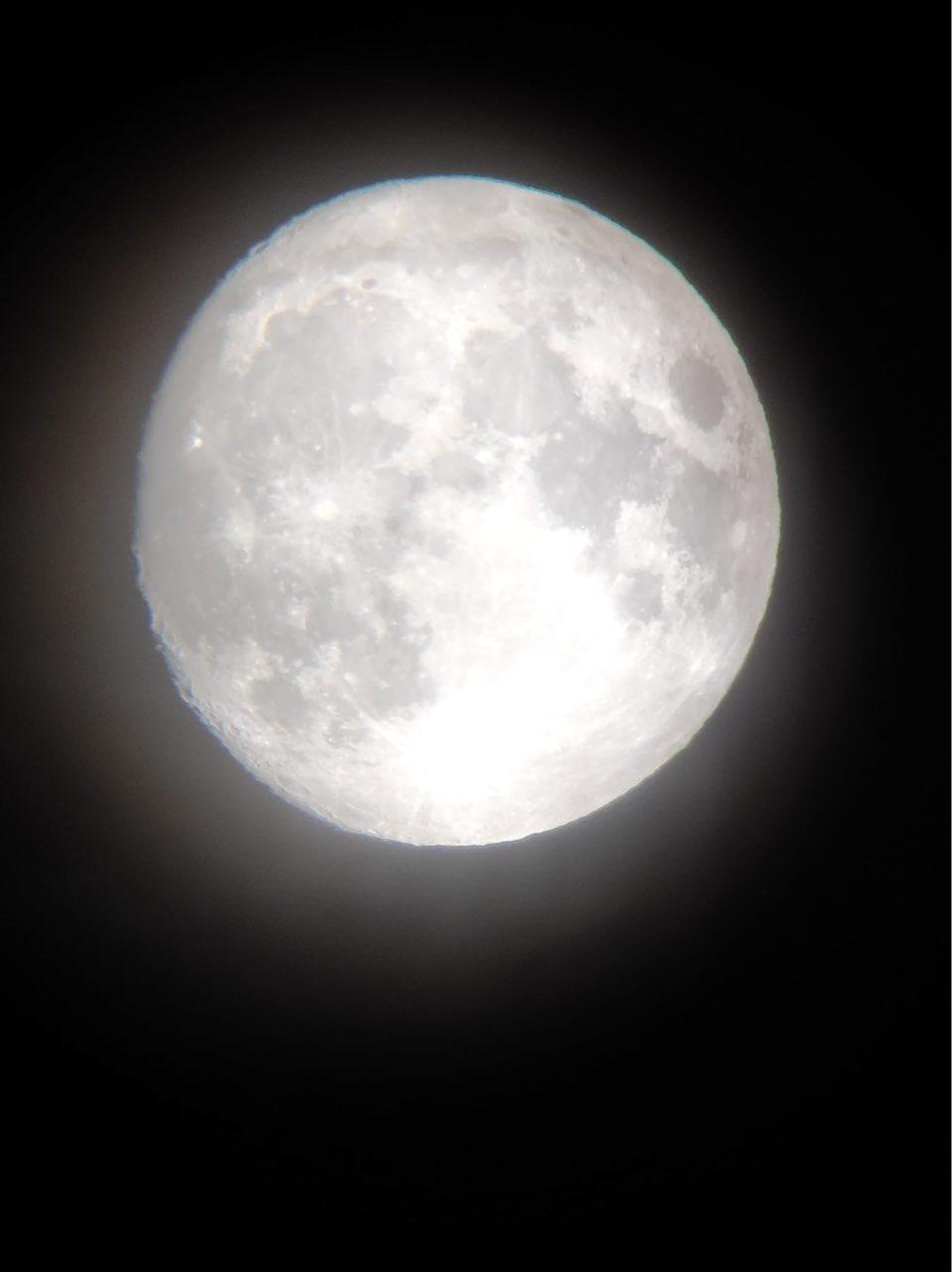 The Moon over Pohlheim, Deutschland — full moon, Lunar Day 15