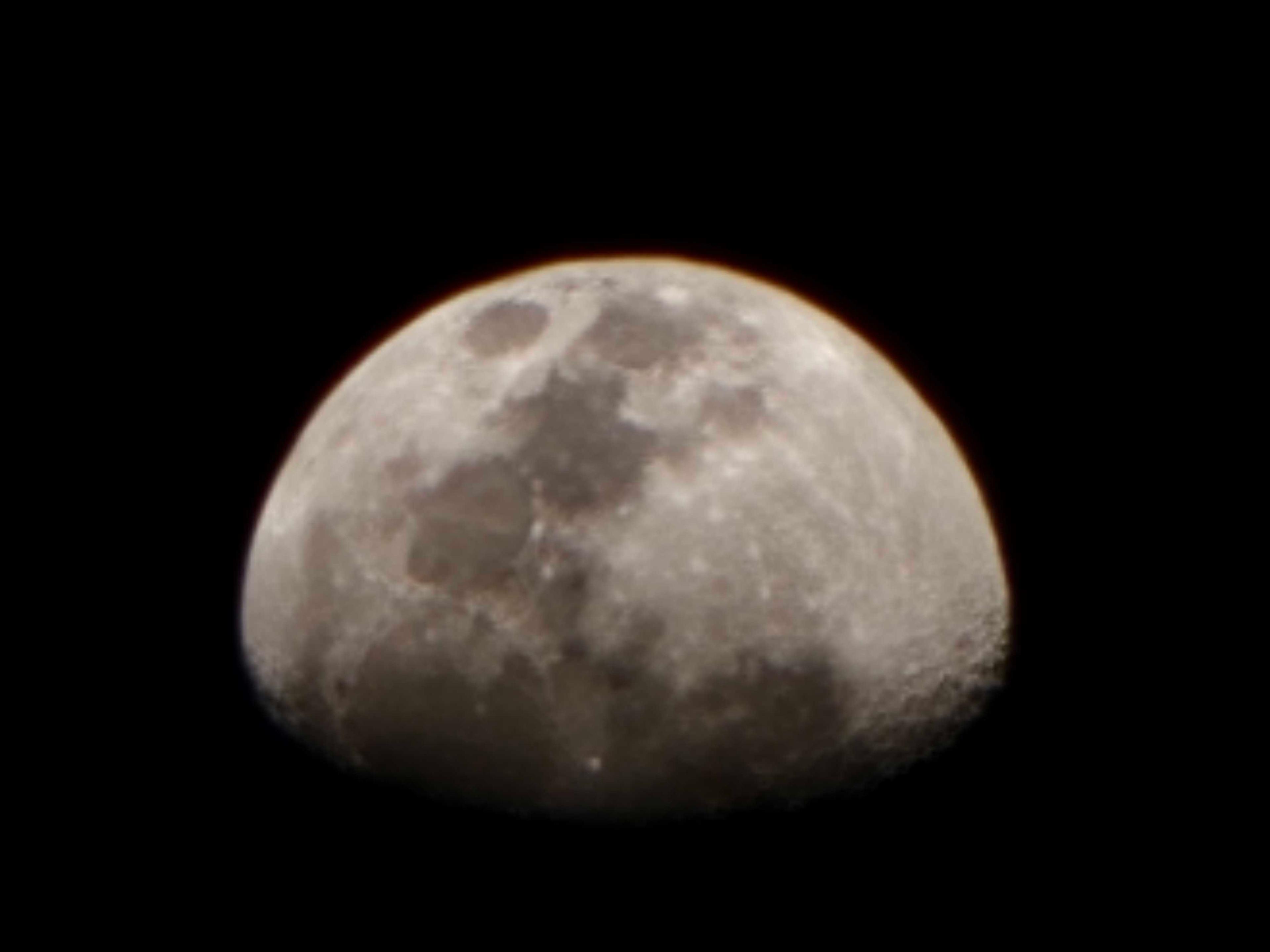 The Moon over United Kingdom — waxing gibbous, Lunar Day 12