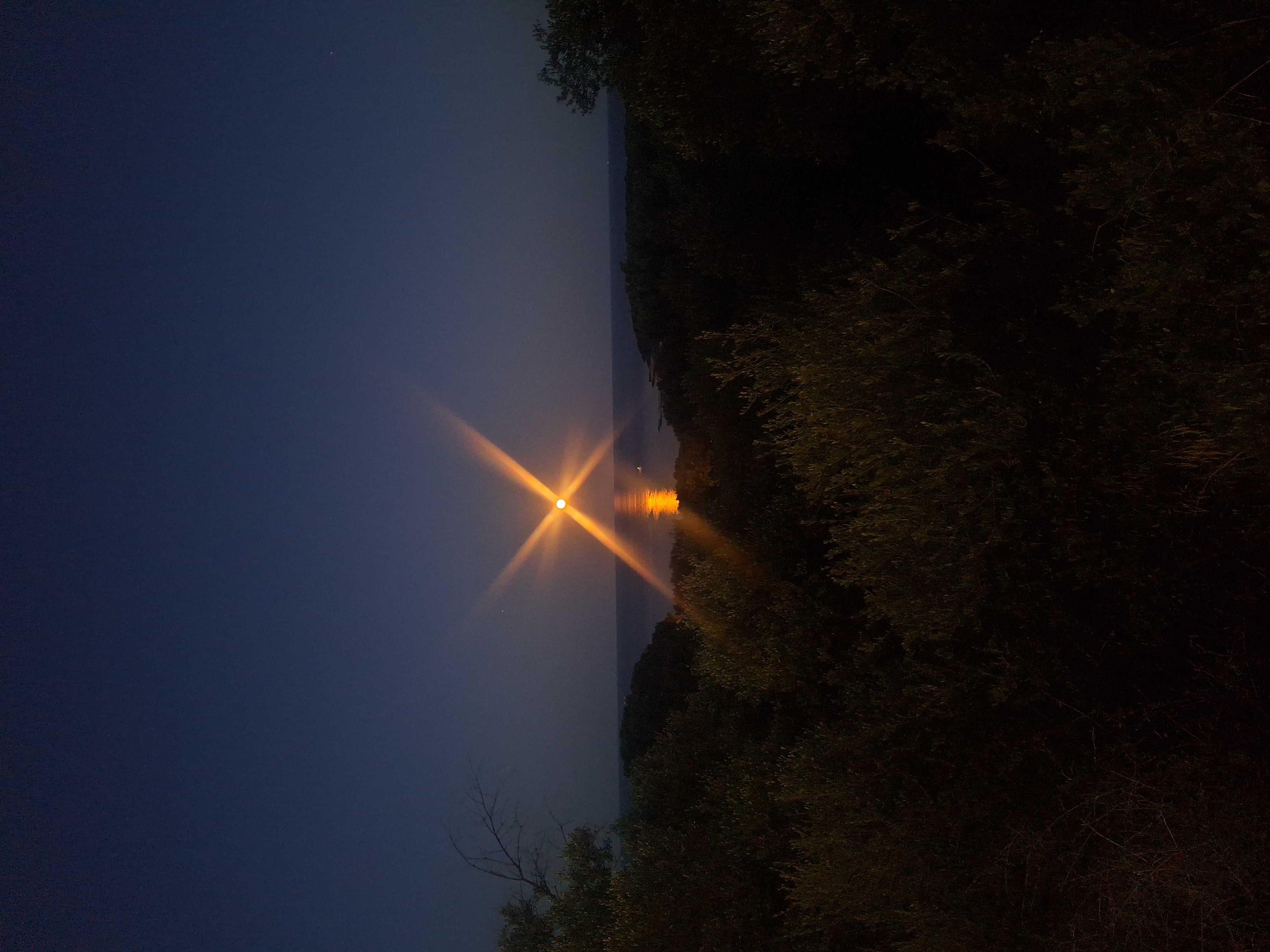 The Moon over Antibes, France — full moon, Lunar Day 16