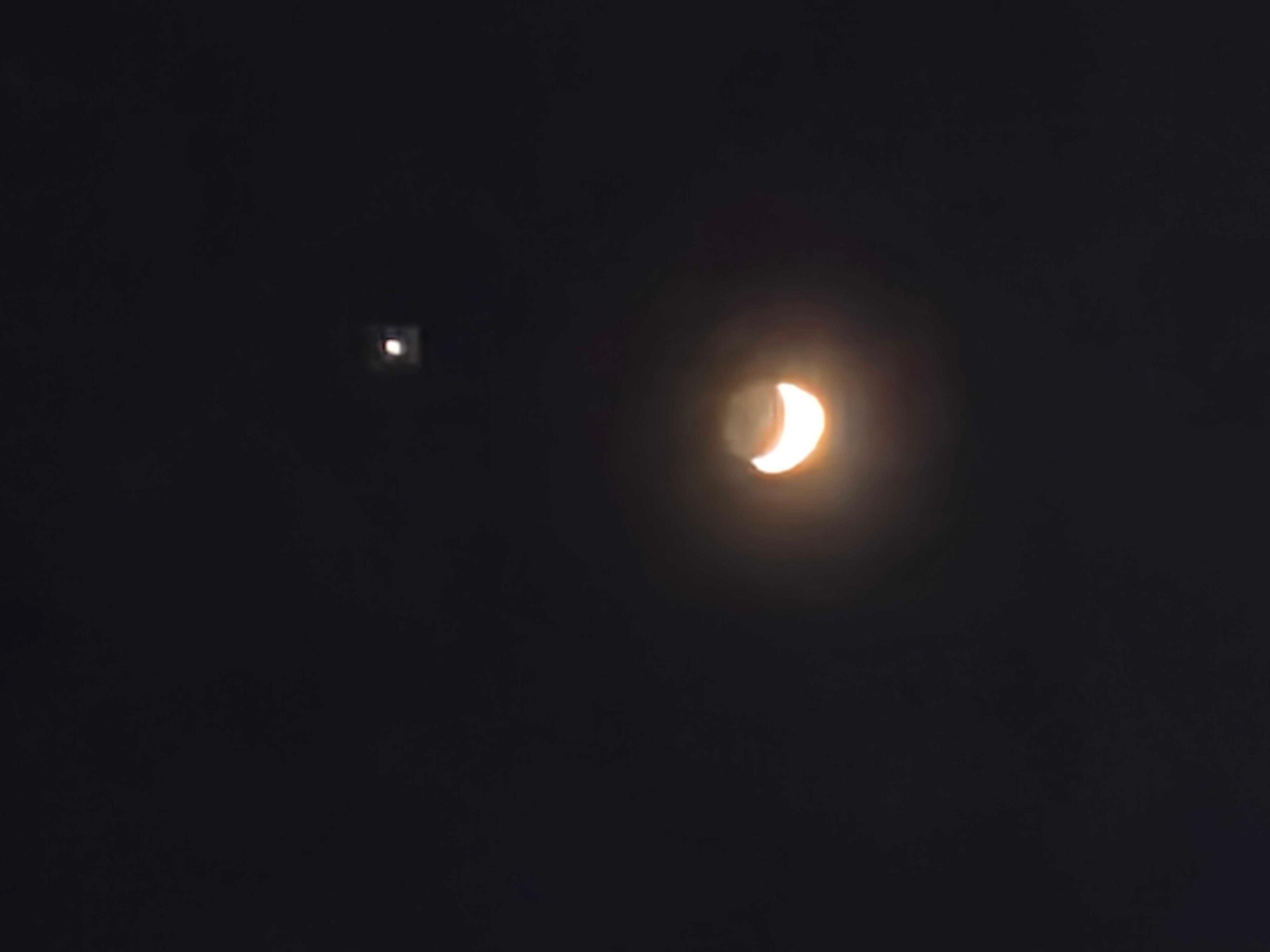 The Moon over McKinleyville, United States — waning crescent, Lunar Day 26