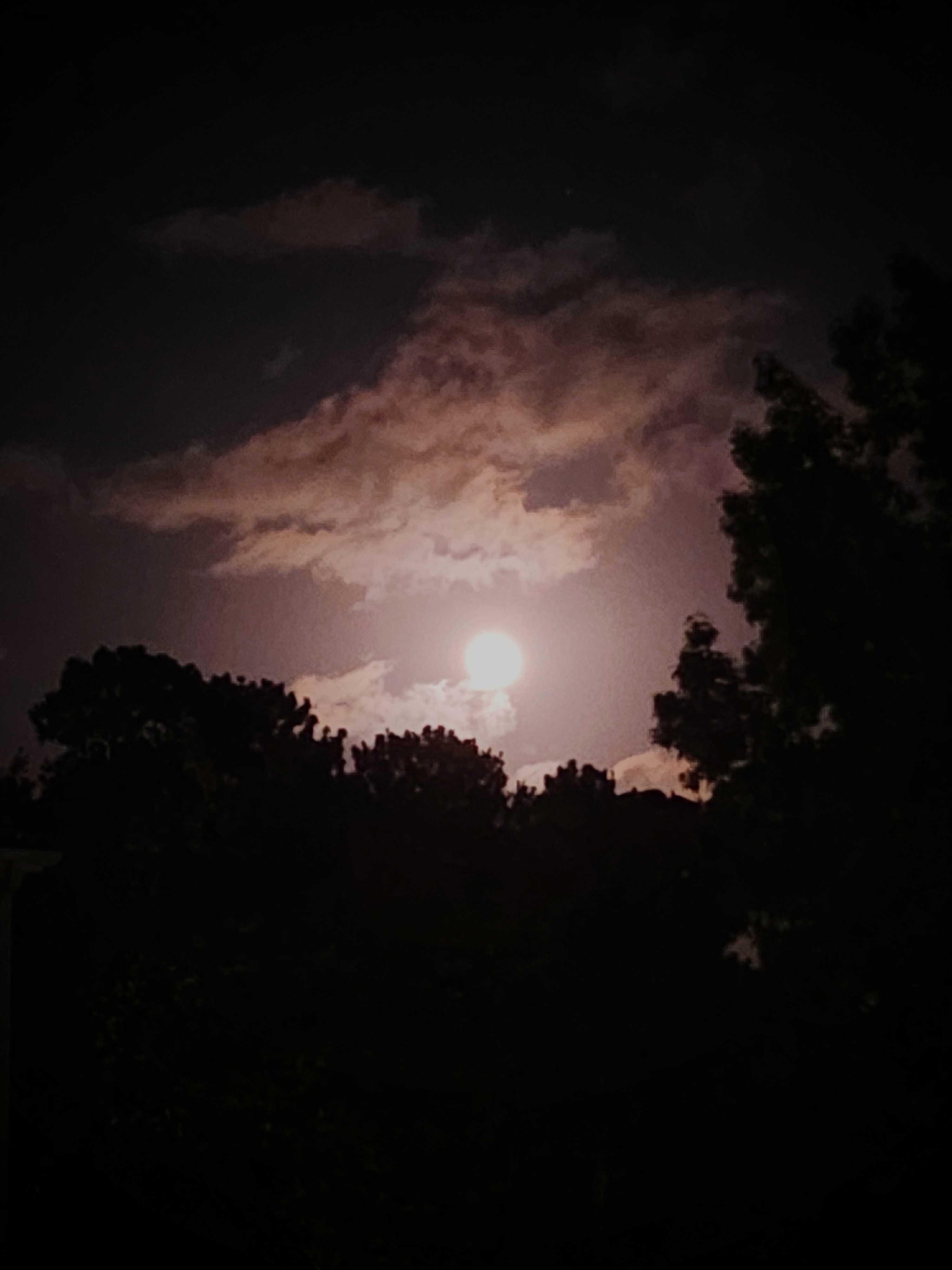 The Moon over Murrells Inlet, United States — full moon, Lunar Day 17