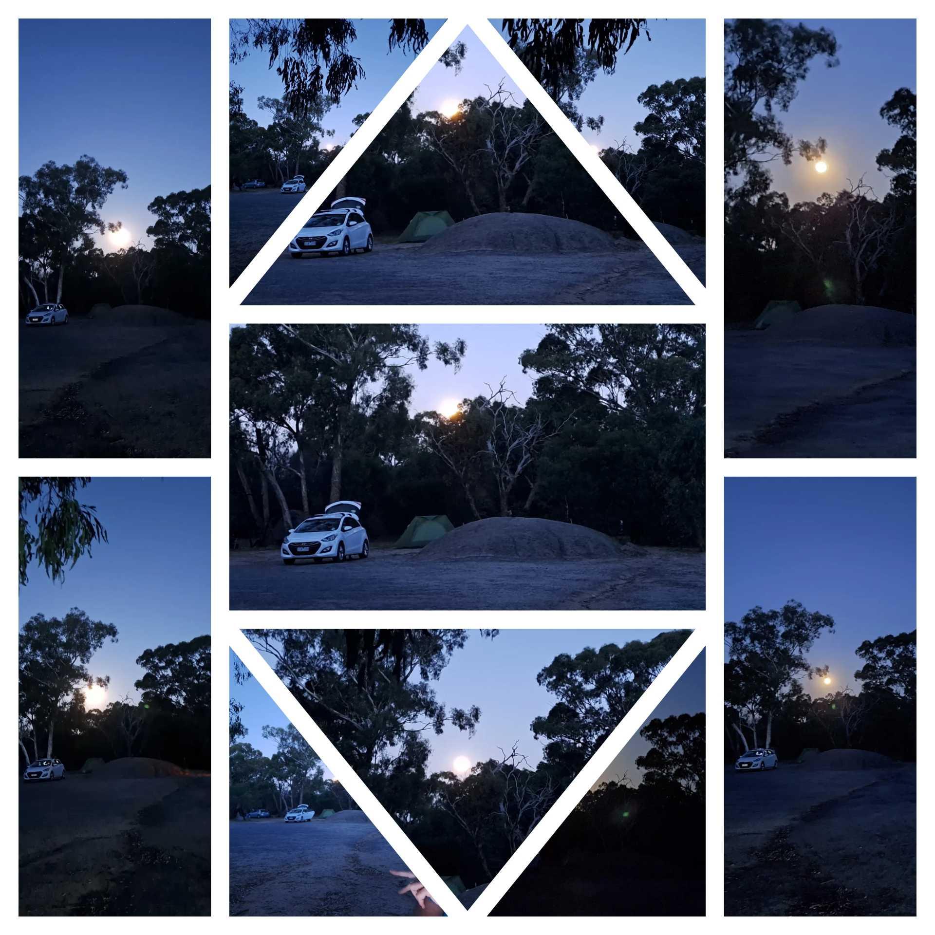 The Moon over Melbourne, Australia — full moon, Lunar Day 15
