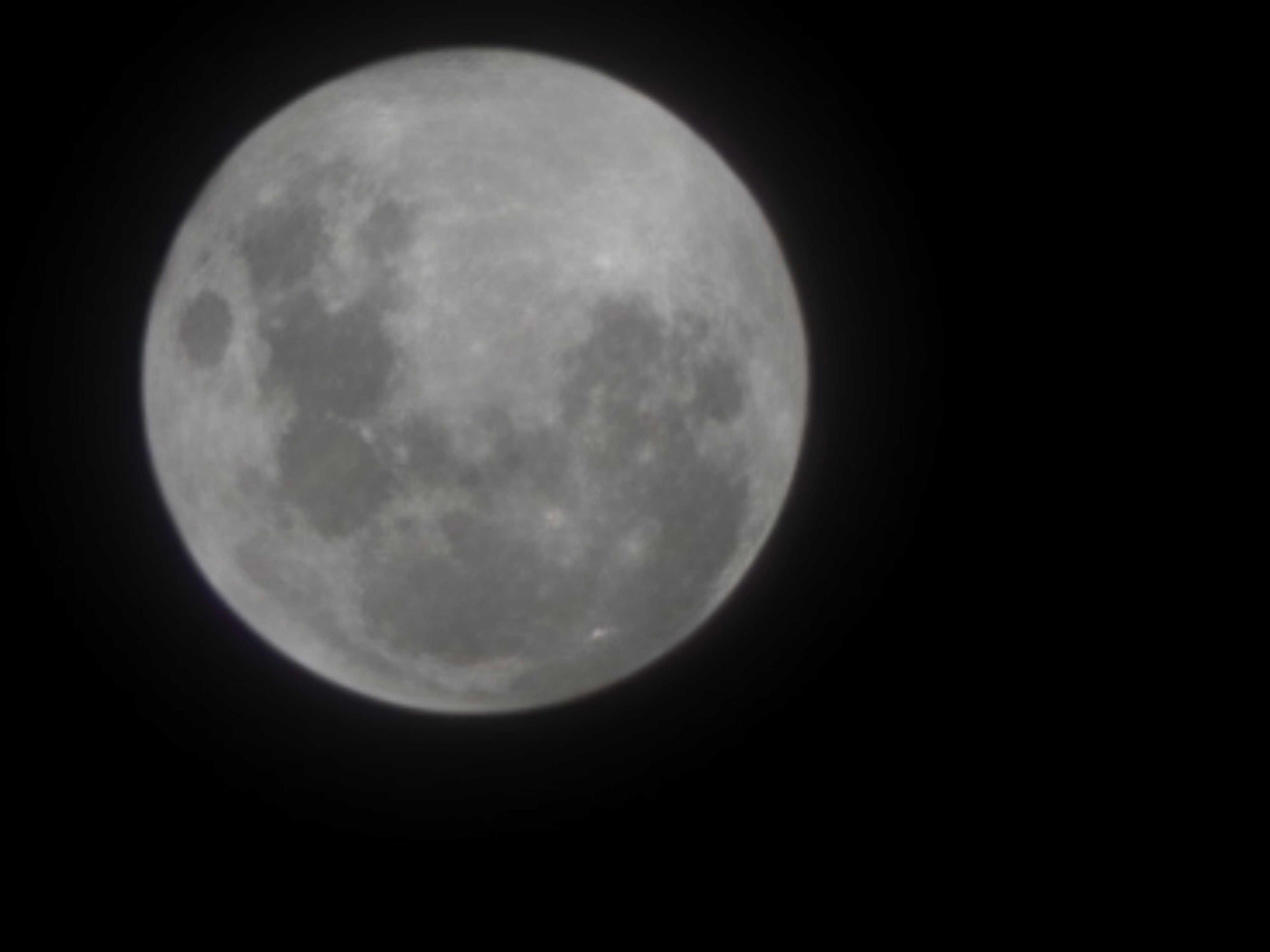 The Moon over Cambois, United Kingdom — full moon, Lunar Day 15
