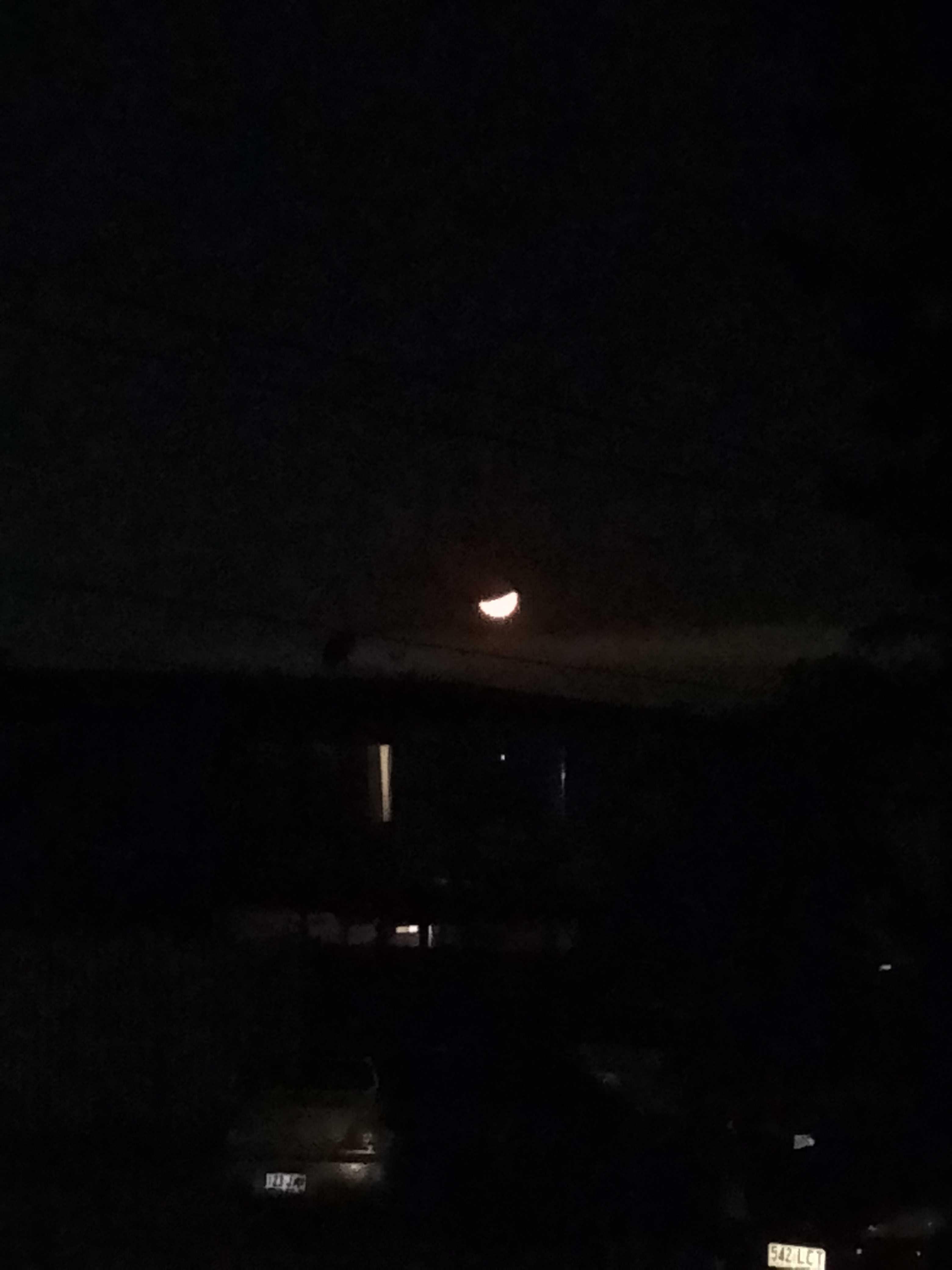 The Moon over West Ipswich, Australia — last quarter, Lunar Day 24