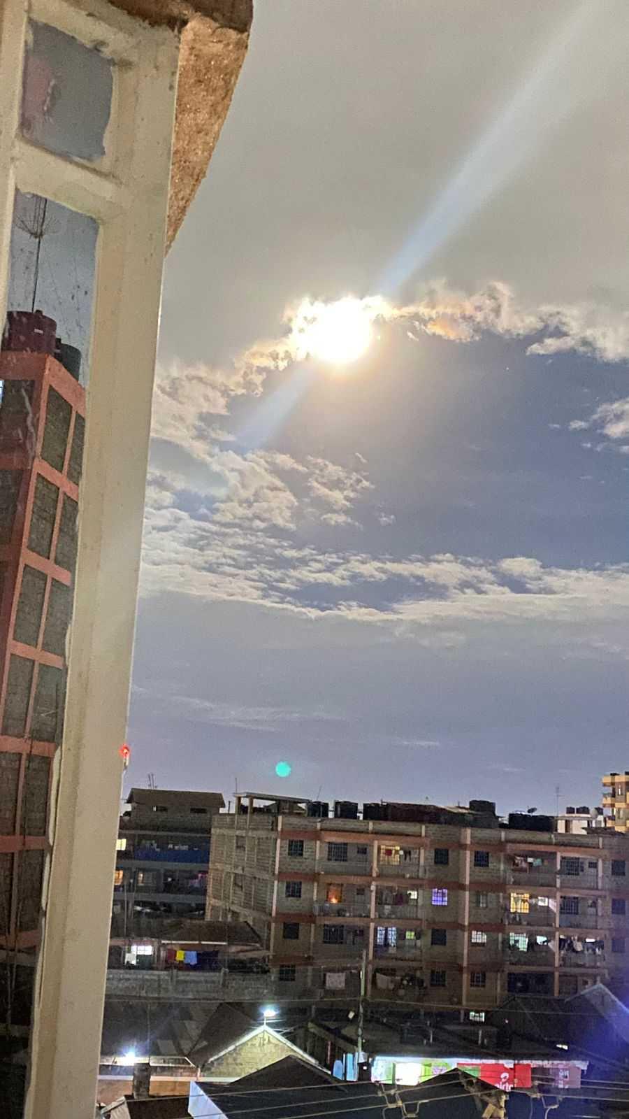 The Moon over Nairobi, Kenya — full moon, Lunar Day 15