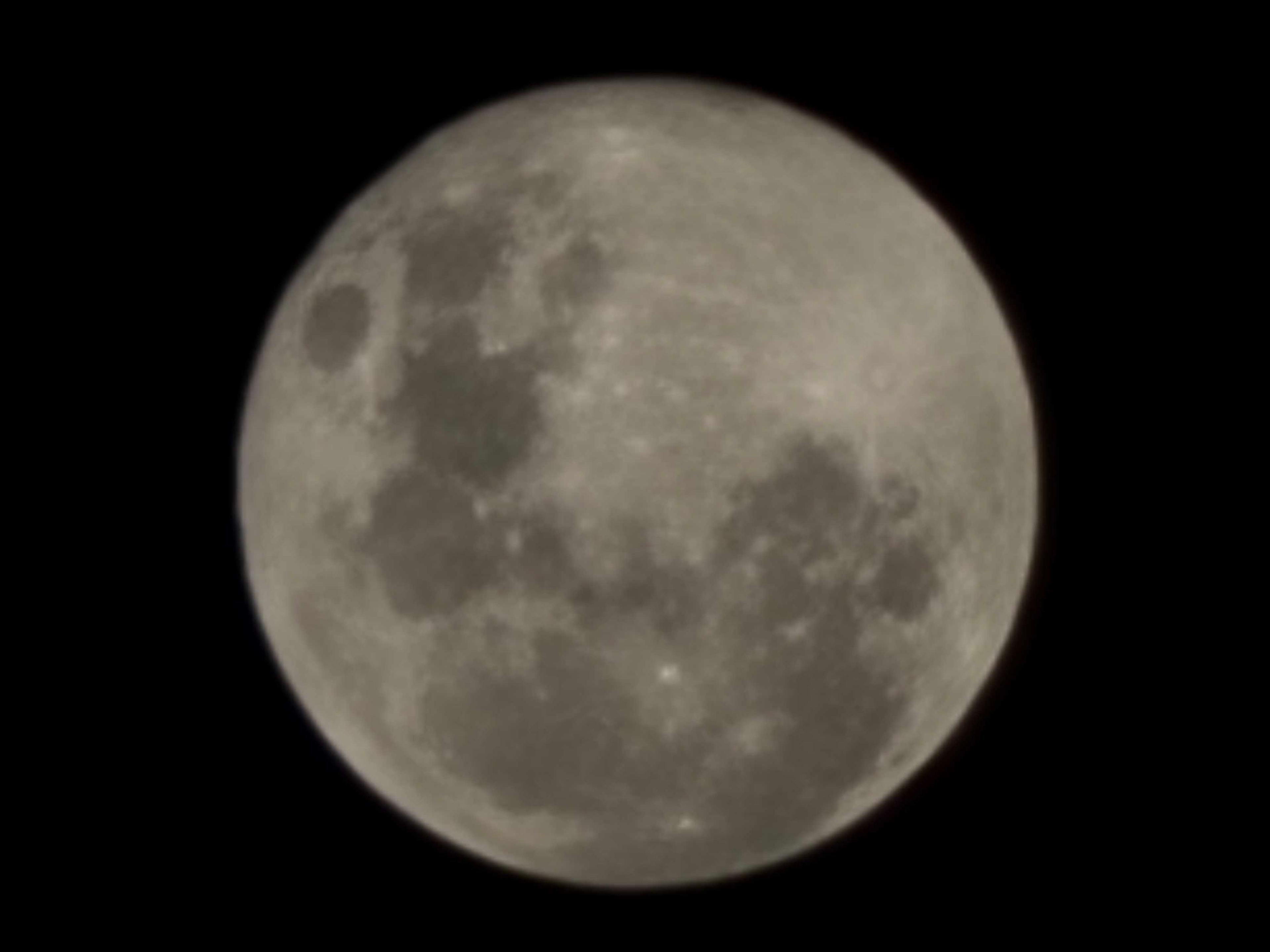 The Moon over Cambois, United Kingdom — full moon, Lunar Day 16
