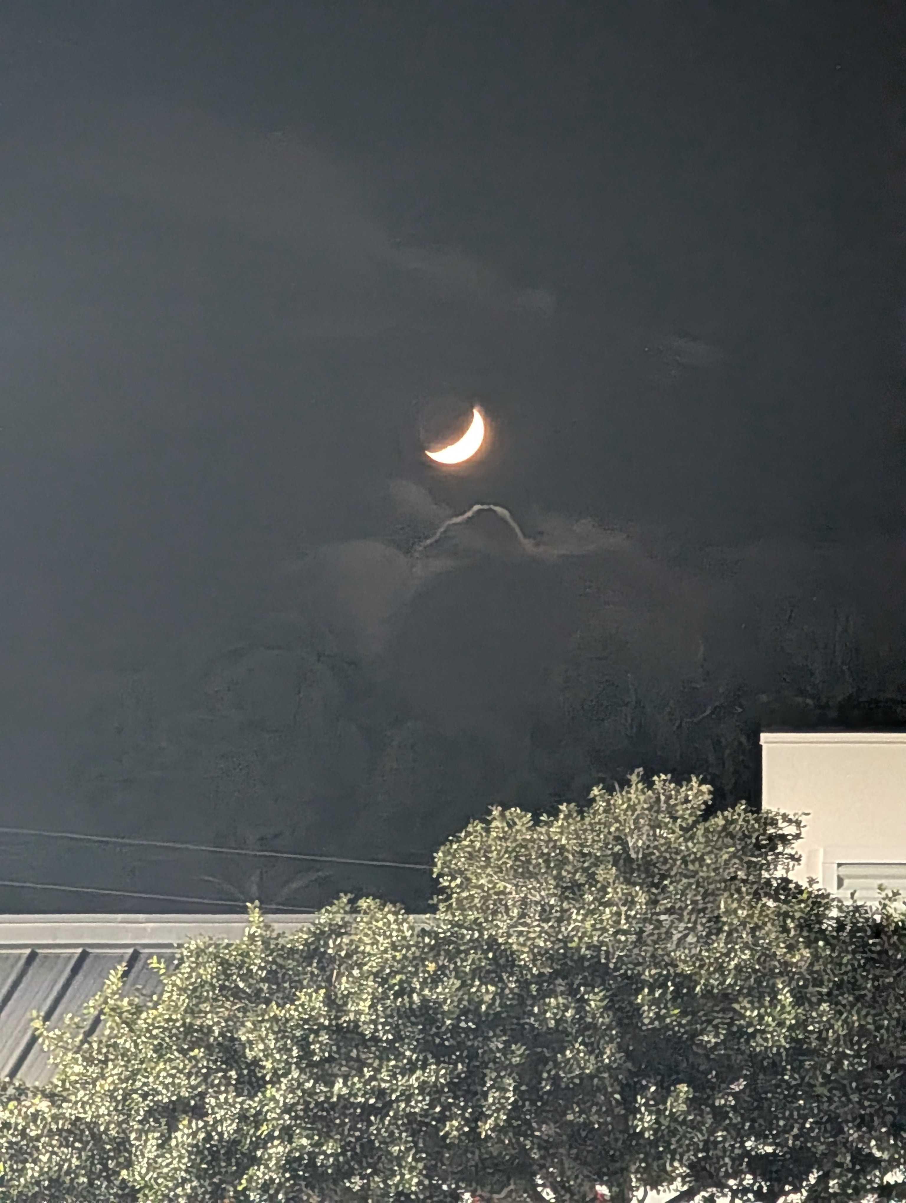 The Moon over Port St. Lucie, United States — waxing crescent, Lunar Day 6