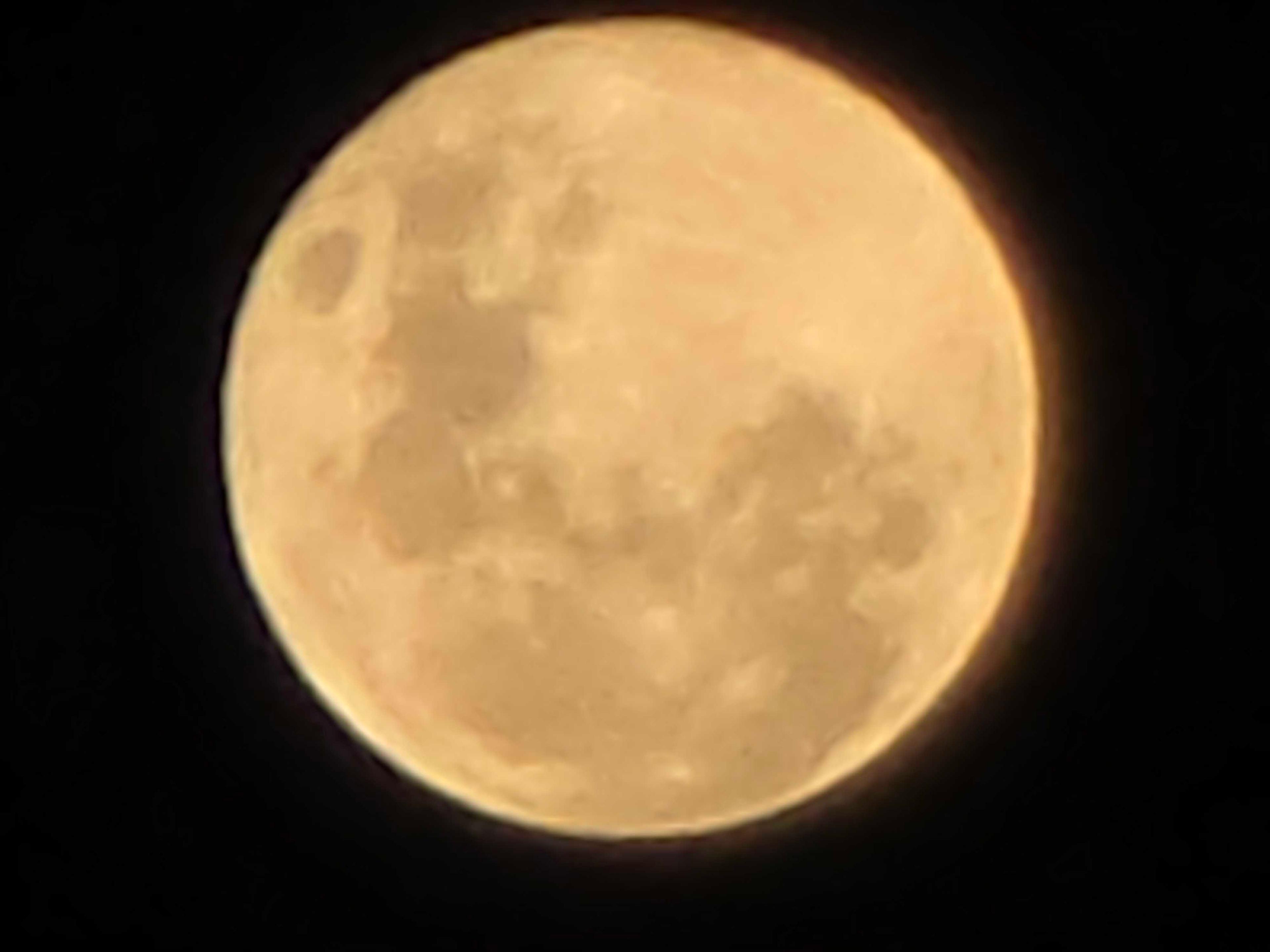 The Moon over Cambois, United Kingdom — full moon, Lunar Day 16
